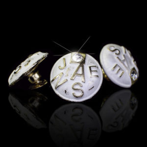 Botão Metal Flexível Zamac J111 Ouro