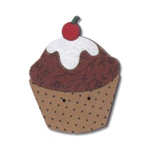 Botton Madeira Patchwork Cupcake Chocolate