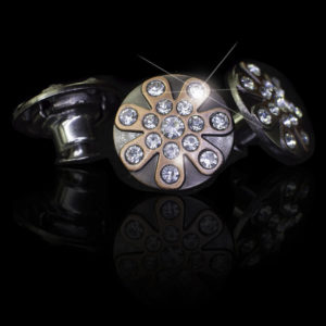 Botão Metal Flexível Zamac J91 Cobre