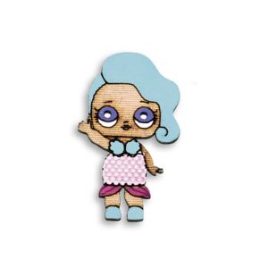 Boneca LOL Nº4 Pequena Madeira Patchwork