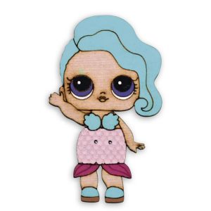 Boneca LOL Nº4 Grande Madeira Patchwork