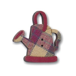 Botão Madeira Patchwork Regador