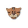 Botão Madeira Patchwork Rostinho tigre