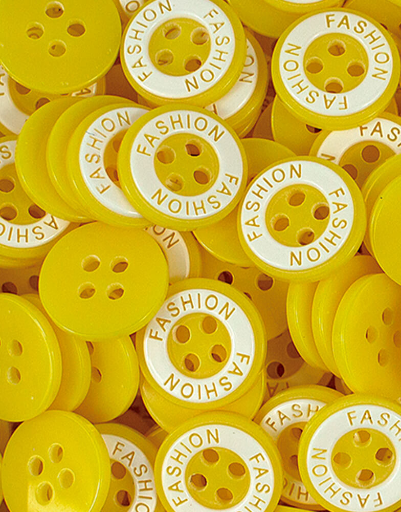 20 botão poliéster brilhante 300617