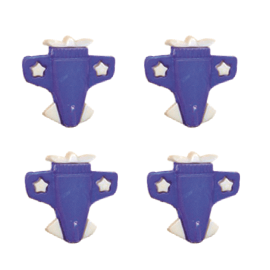 AVIAO15AZUL Botão Infantil Avião 15 Azul