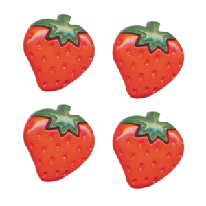 Botão Morango 25 Laranja