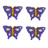 Botão Borboleta AA25 Lilás