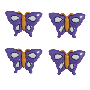 Botão Borboleta AA25 Lilás