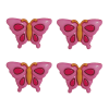 Botão Borboleta AA25 Rosa
