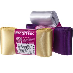 peças de fitas de cetim progresso