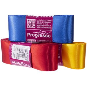 peças de fitas de cetim progresso