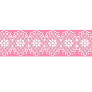 Fita Gorgurão Estampado Renda 3039