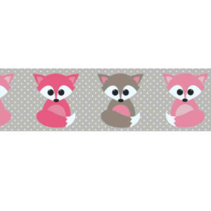 Fita Gorgurão Estampado Raposas 3083