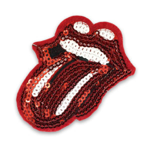 Aplique Tecido Rock and Roll c/Paetê