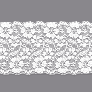 Renda Elastano RY08 17cm Branco