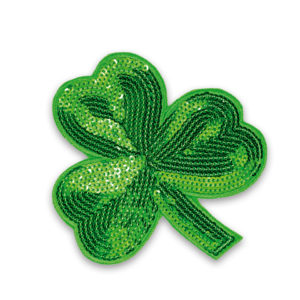 Aplique Tecido Trevo c/Paetê