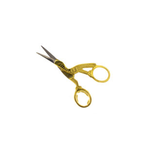 Tesoura Pássaro para Bordar Cruz de Ouro 9cm