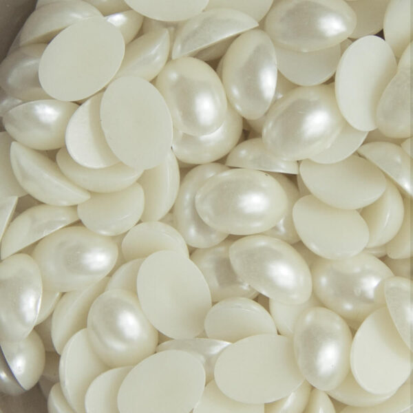 Meia Perola Oval 13x18mm