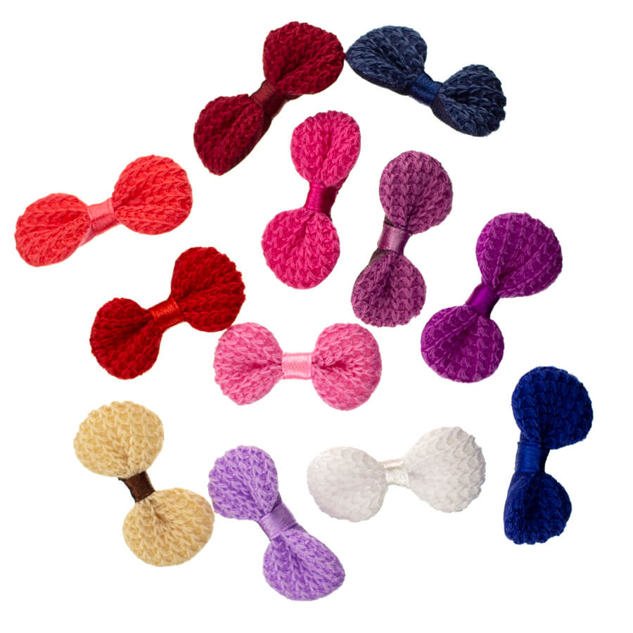 Aplique Mini Laço Crochê Aplique Mini Laço Crochê