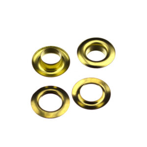 Ilhós ferro c/Arruela Zero Alto Dourado