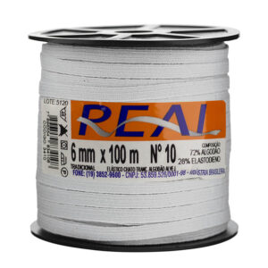 Elástico Chato Real Crochê Algodão N10