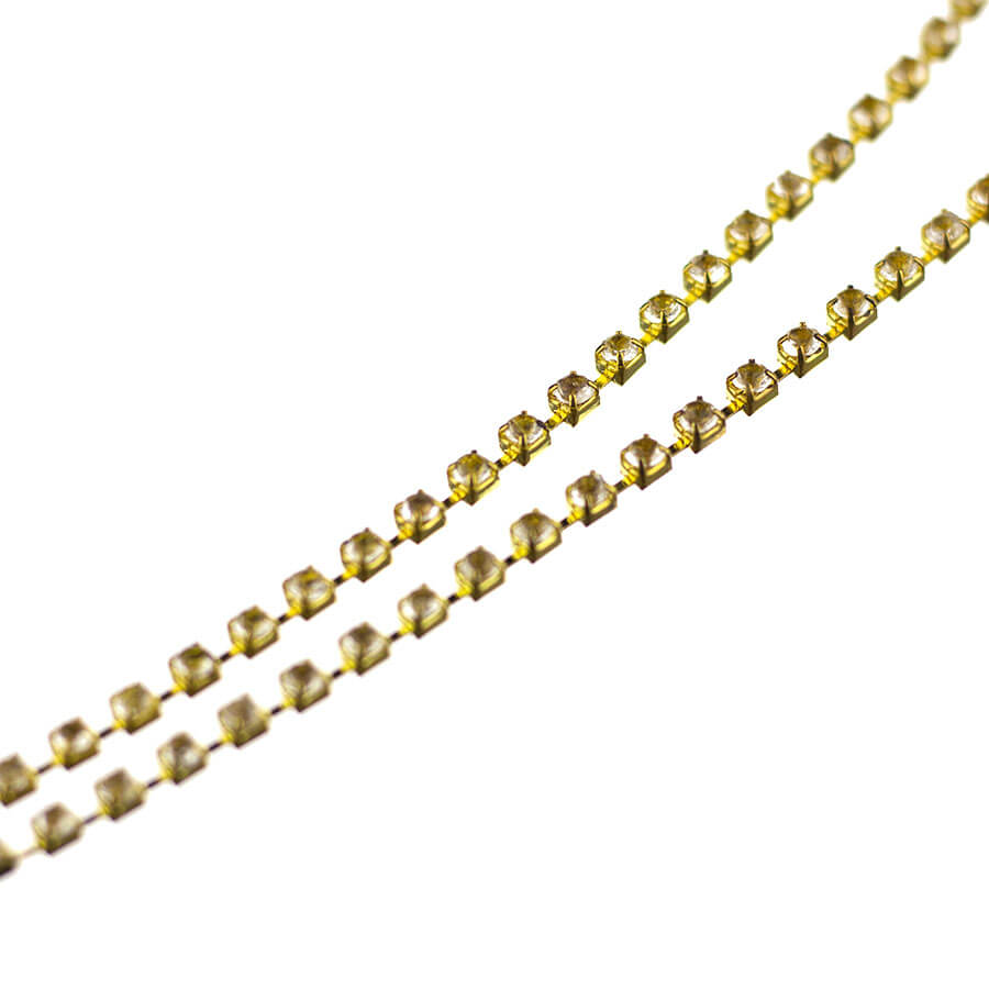 Strass Cristal N8 Dourado Strass Cristal N8 Dourado