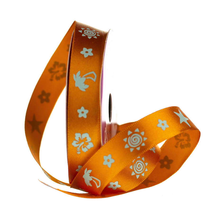 Fita Cetim Estampado ECF 003S 107 Fita Cetim Estampado ECF 003S 107
