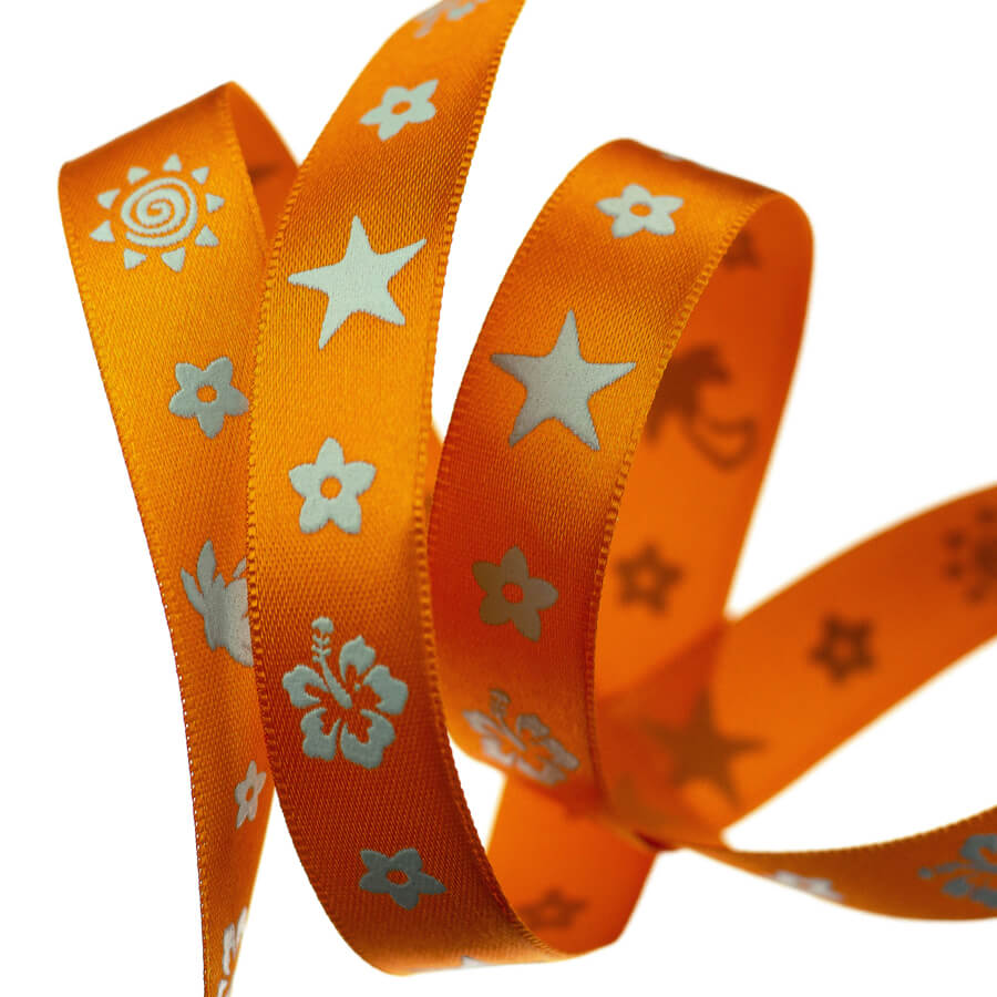 Fita Cetim Estampado ECF 003S 107 Fita Cetim Estampado ECF 003S 107