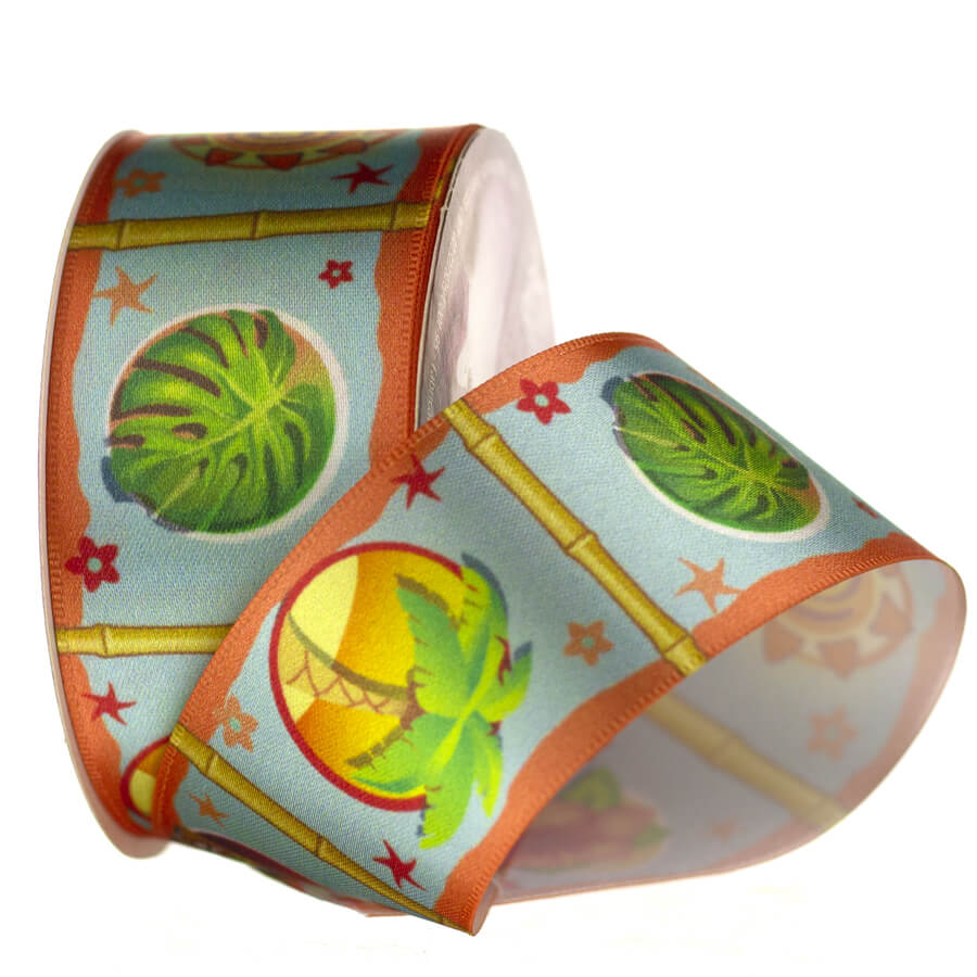 Fita Cetim Estampado ECF 009TR 043 Fita Cetim Estampado ECF 009TR 043