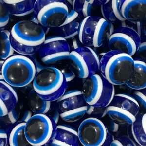 Olho Grego Redondo Azul Escuro