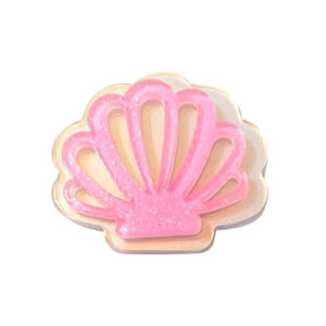 Aplique Concha Espelhada Rosa 316