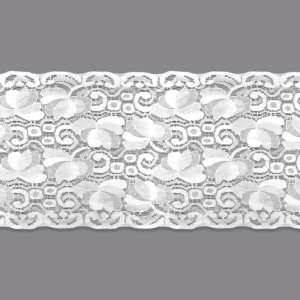 Renda Elastano RY01 18cm Branco
