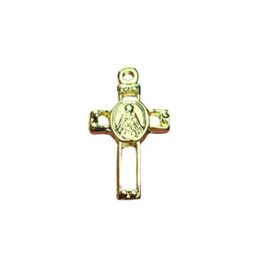 Pingente 30 Zamac Cruz Dourado