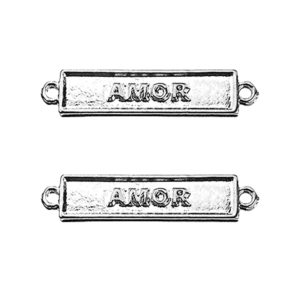 Plaquinha Amor Mod.84 34mm Prateada