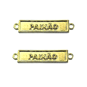 Plaquinha Paixão Mod.95 34mm Dourado