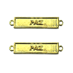 Plaquinha Paz Mod.81 34mm Dourada