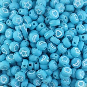 Entremeio  Letras Azul Dadinho transparente Mod.216