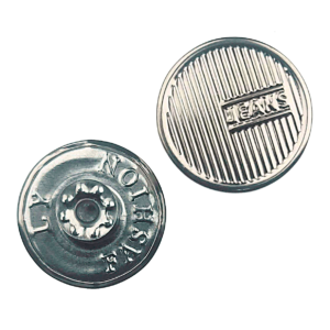 Botão Metal Flexível 05 Prata Velho