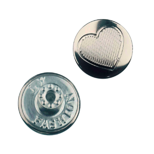 Botão Metal Flexível 39 Prata
