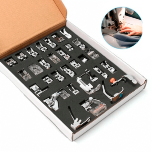 Kit de Calcadores Sapatas Multiuso para Máquinas Domésticas 32 peças